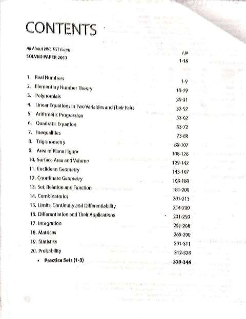 ARIHANT NVS TGT MATHS BOOK