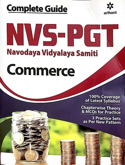 ARIHANT NVS PGT COMMERCE BOOK