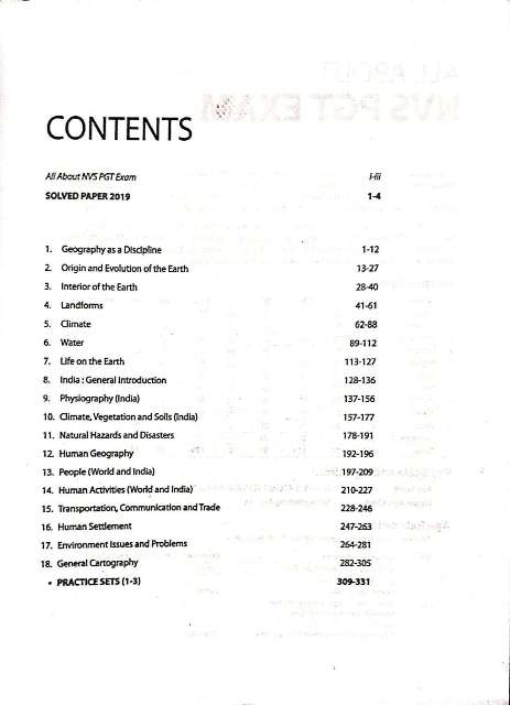 ARIHANT NVS PGT GEOGRAPHY BOOK