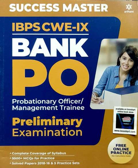 ARIHANT SUCCESS MASTER IBPS CWE IX BANK PO PRELIMINARY EXAMINATION FREE ONLINE PRACTICE