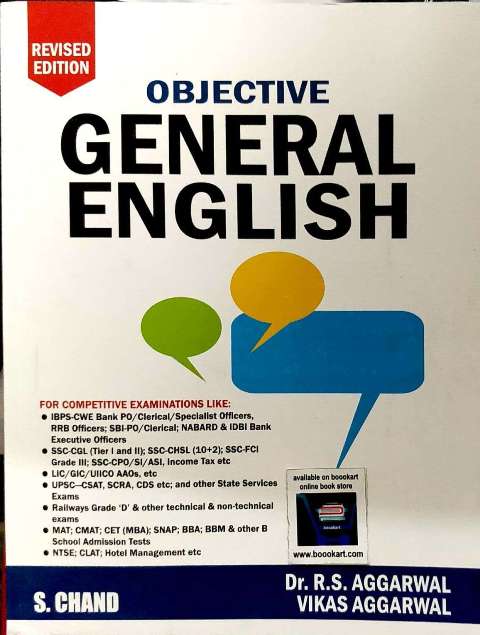 SCHAND OBJECTIVE GENERAL ENGLISH BY Dr RS AGGARWAL VIKAS AGGARWAL