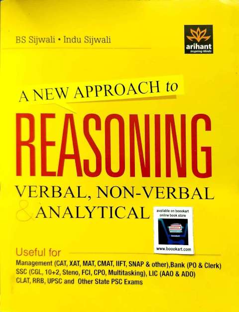 ARIHANT A NEW APPROACH TO REASONING VERBAL NON VERBAL ANALYTICAL BY BS SIJWALI INDU SIJWALI
