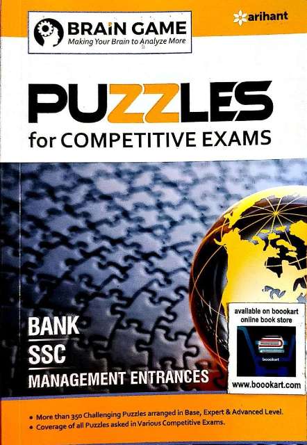 ARIHANT PUZZLES FOR COMPETITIVE EXAMS BY AMOGH GOEL PRIYA MITTAL