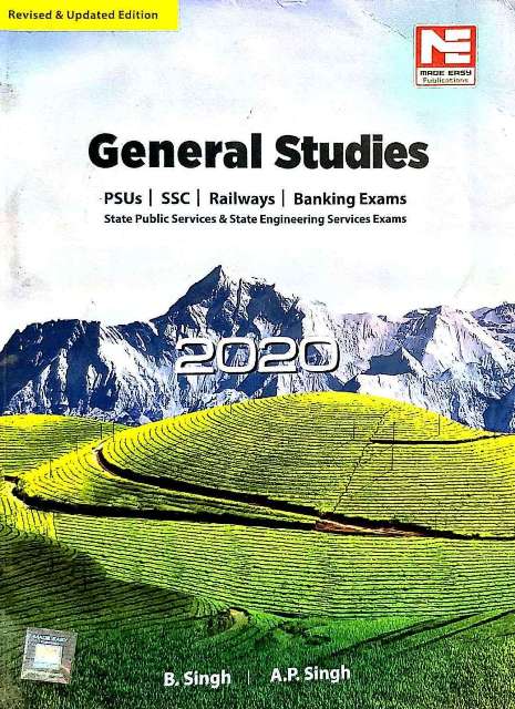 MADE EASY GENERAL STUDIES 2020 BY B SINGH AP SINGH