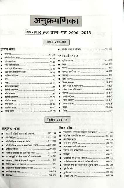 CHRONICLE ITIHAAS PRASHNOTER ROOP ME FOR UPSC CIVIL SERVICE EXAMINATION last 13 year chapter wise solved paper