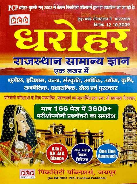 PCP DHAROHAR Rajasthan Samanya Gyan Ek Nazar me