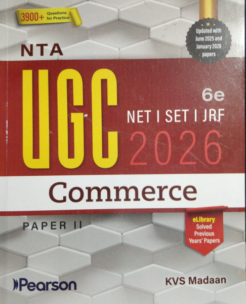 Image of Pearson NTA UGC NET SET JRF Commerce Paper II 2026 by KVS Madaan