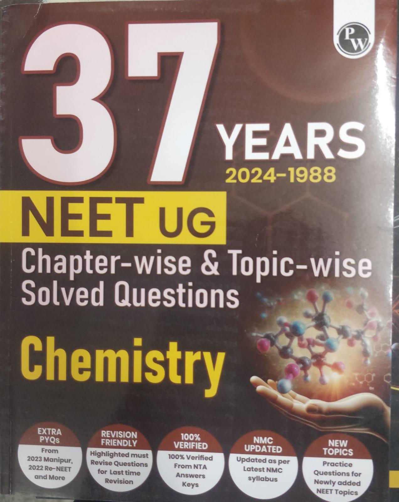 Physics Wallah 37 Years NEET UG Chemistry Solved paper