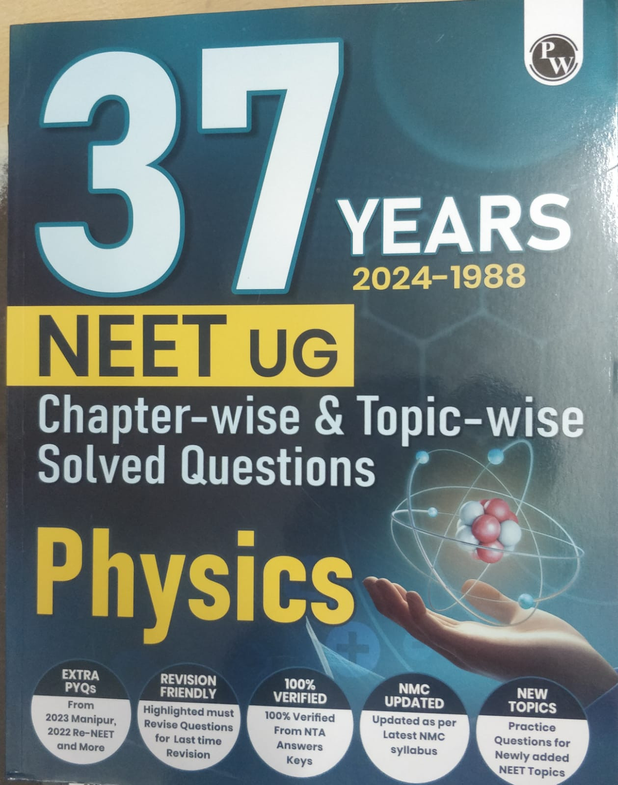 Physics Wallah 37 Years NEET UG Physics Solved paper