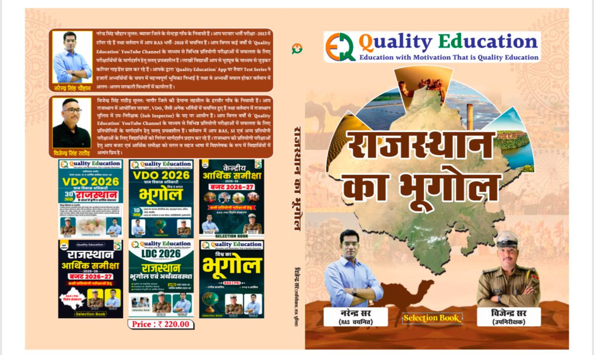 Quality Publication Rajasthan Ka Bhugol Selection Book Narendra Sir Vijendra sir