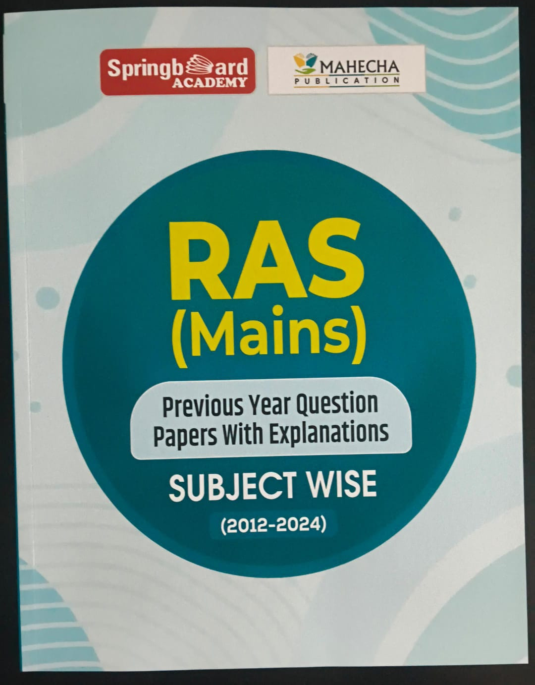 Spring board RAS Mains Previous Year Question Papers Subject Wise English edition
