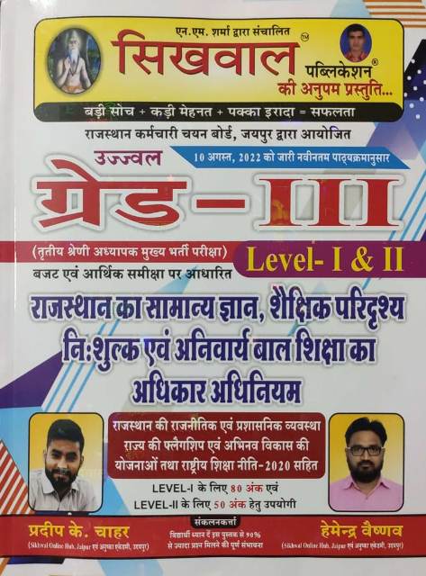 Sikhwal 3rd grade Rajasthan ka samany gyan shekshik paridrshy