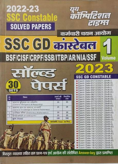 Youth ssc gd consteble solved paper