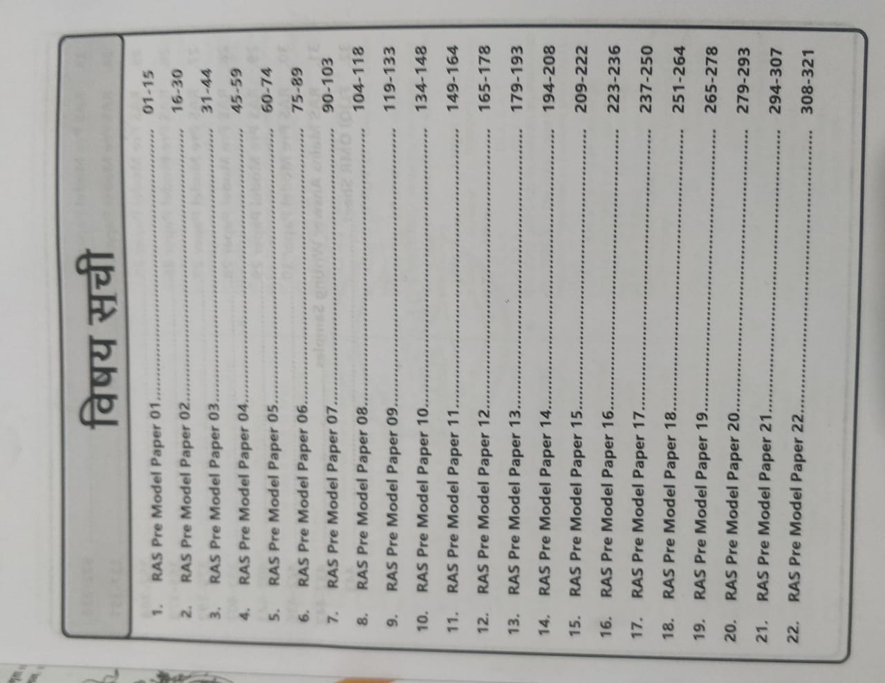 Fliqi RAS Pre 2023 Model Paper