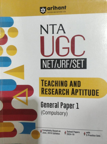 Image of Arihant Nta UGC Net Paper 1 General Teaching &amp; Research Aptitude