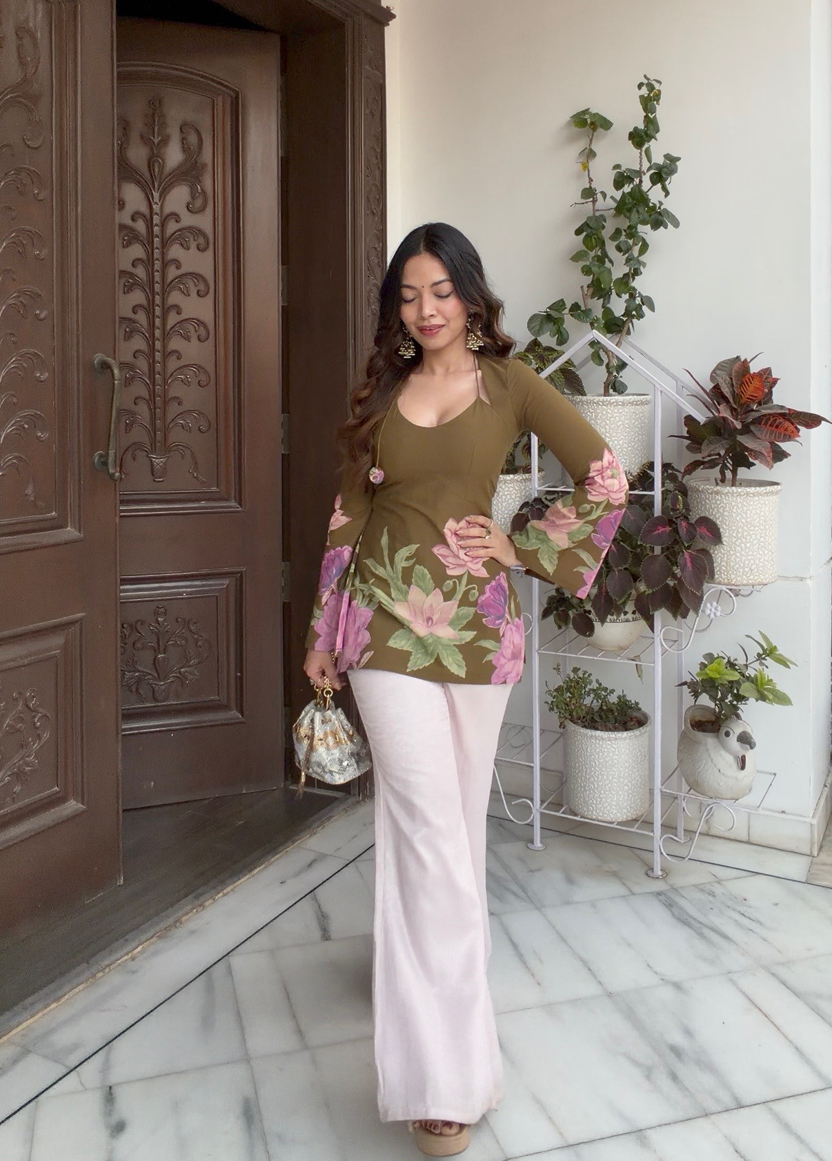 Laila Green Kurti