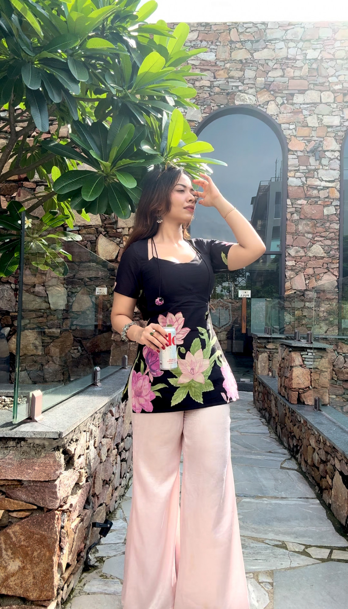 Laila Black Kurti
