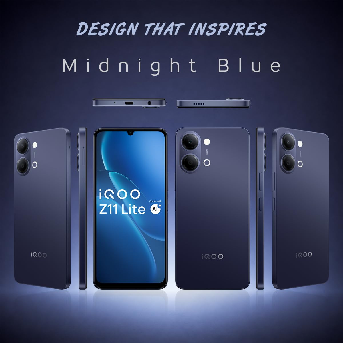 iQOO Z11 Lite 44W 5G 4 GB RAM 128GB Storage Midnight Blue - Product image 2
