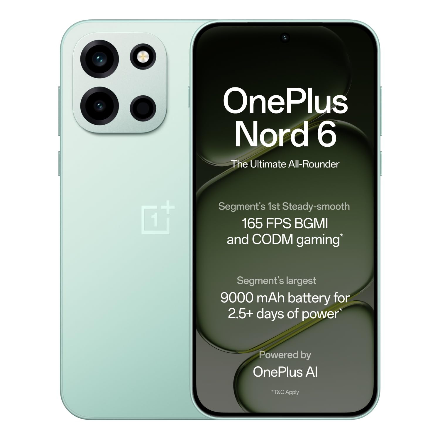 OnePlus Nord 6 8 GB RAM 256 GB Storage Fresh Mint - Main image