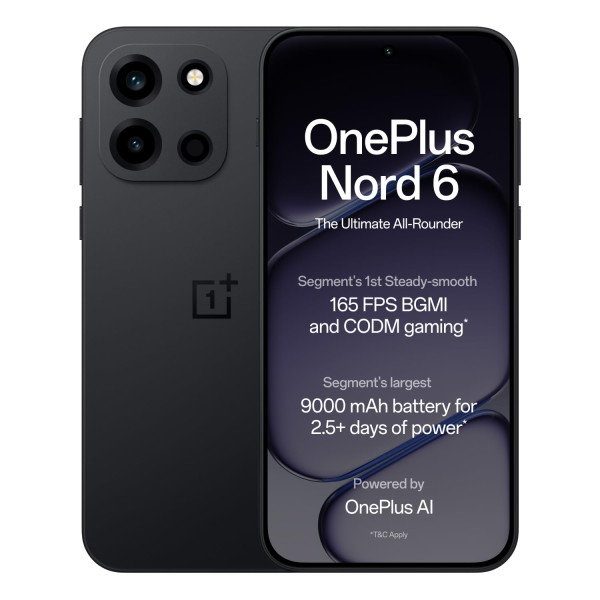 Image of OnePlus Nord 6 (8 GB RAM, 256 GB Storage, Pitch Black)