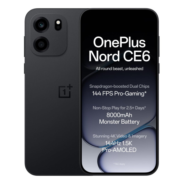 Image of OnePlus Nord CE6 (8 GB RAM, 128 GB Storage, Pitch Black)