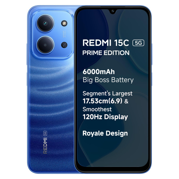Image of Redmi 15C 5G Prime Edition (4 GB RAM, 128 GB Storage, Moonlight Blue)