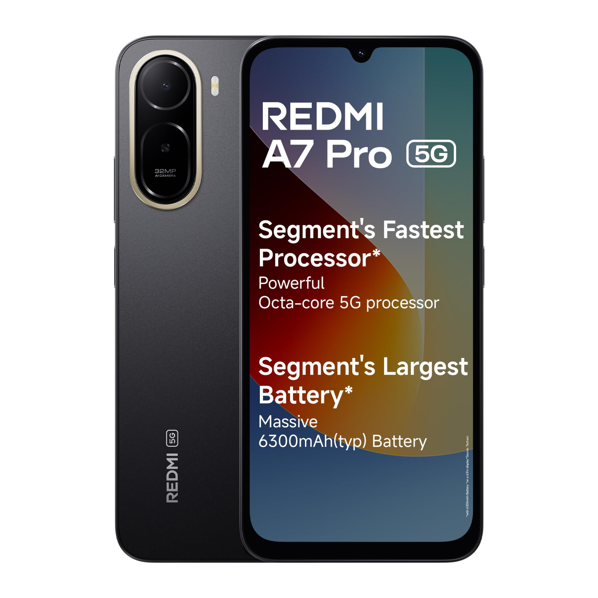 REDMI A7 Pro 5G 4 GB RAM 128GB Storage Black - Main image