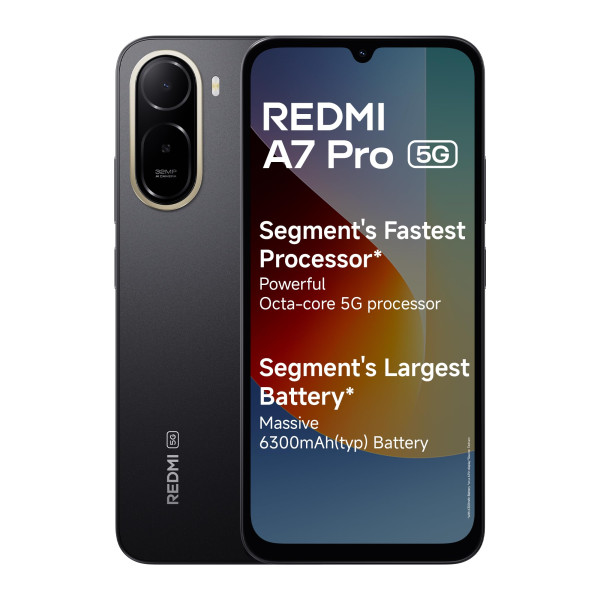 Image of REDMI A7 Pro 5G (4 GB RAM, 64GB Storage, Black)