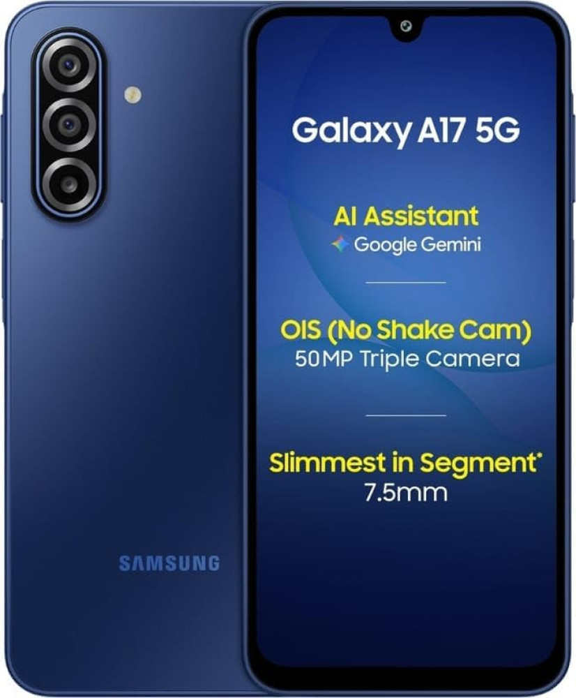 Image of Samsung Galaxy A17 5G (6 GB RAM, 128GB Storage, Blue)