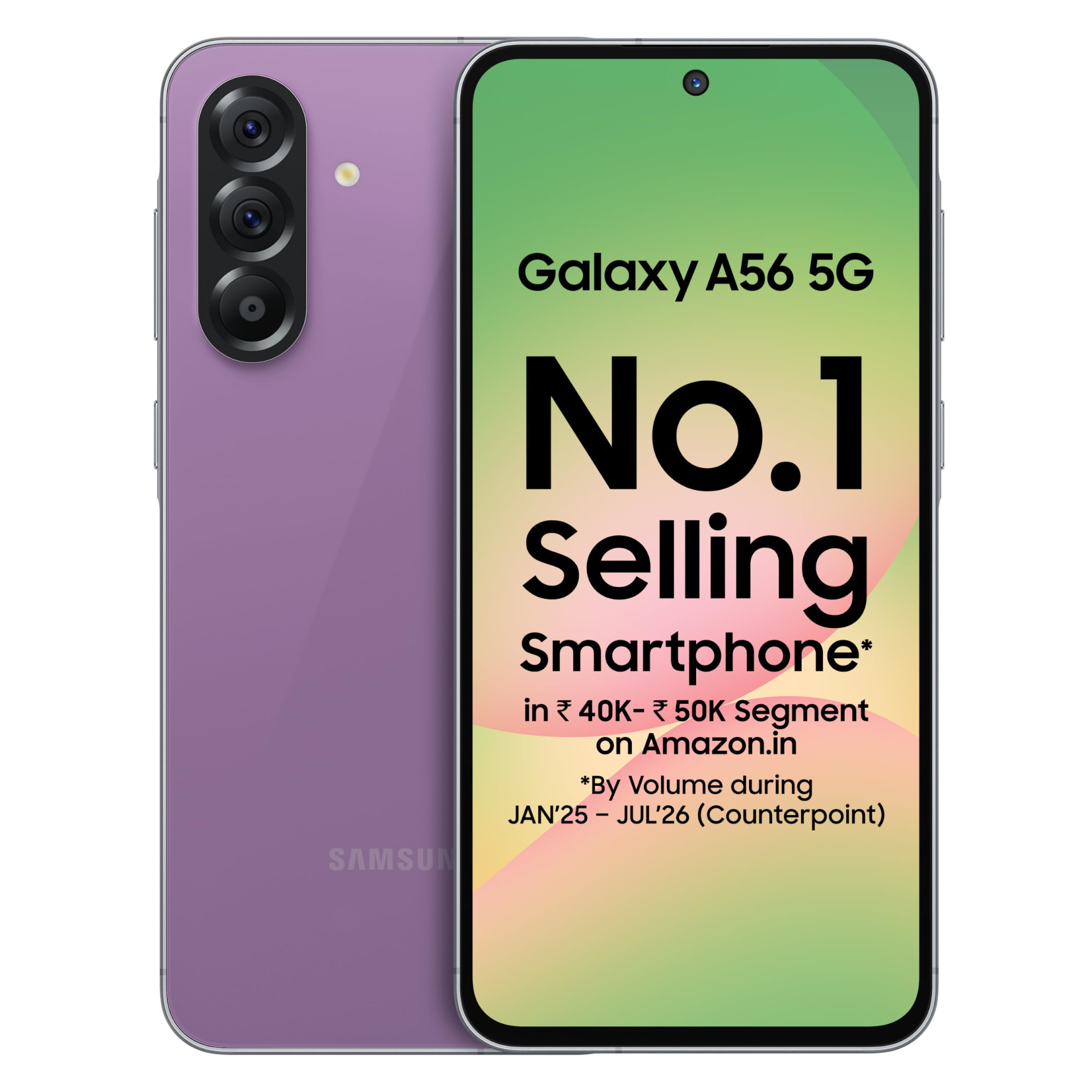 Samsung Galaxy A56 5G 8 GB RAM 256GB Storage Awesome Violet Glow - Product image 2