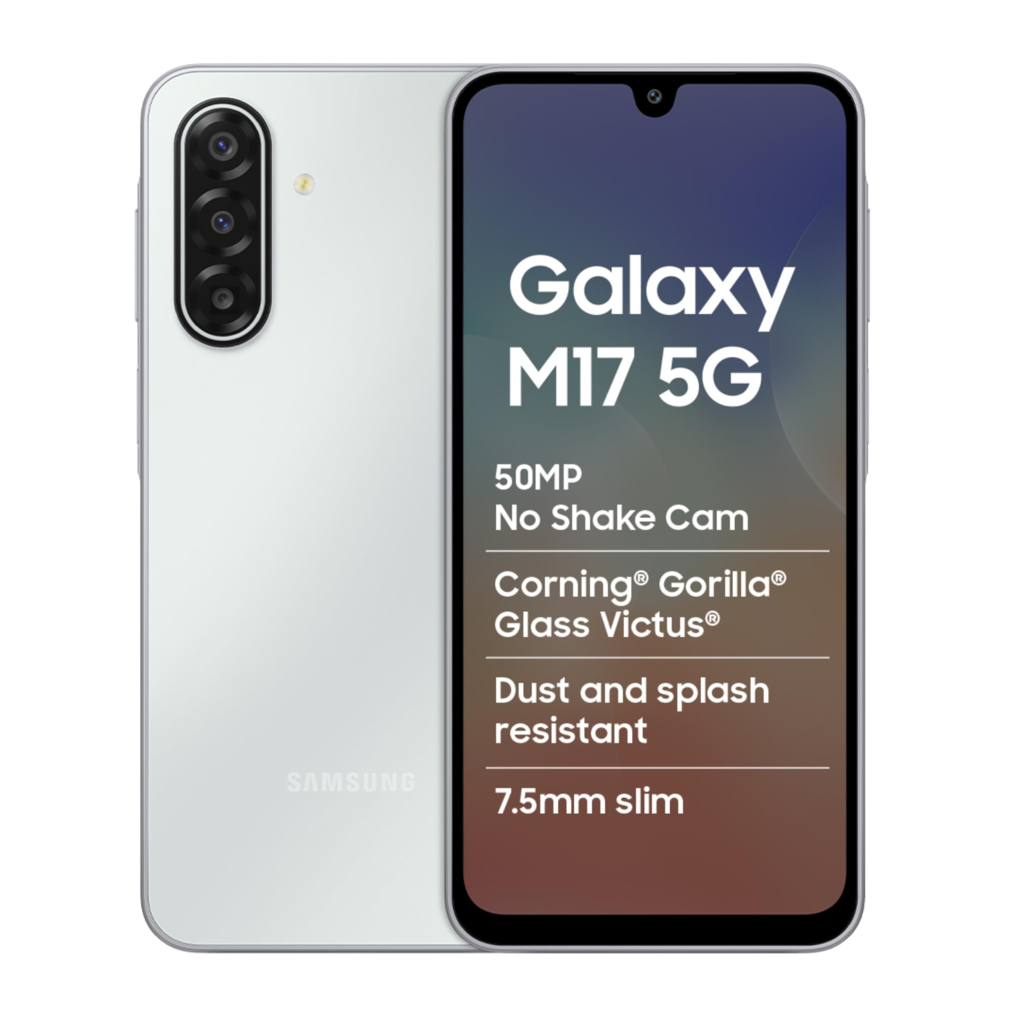 Samsung Galaxy M17 5G 8 GB RAM 128GB Storage Sapphire Black - Main image