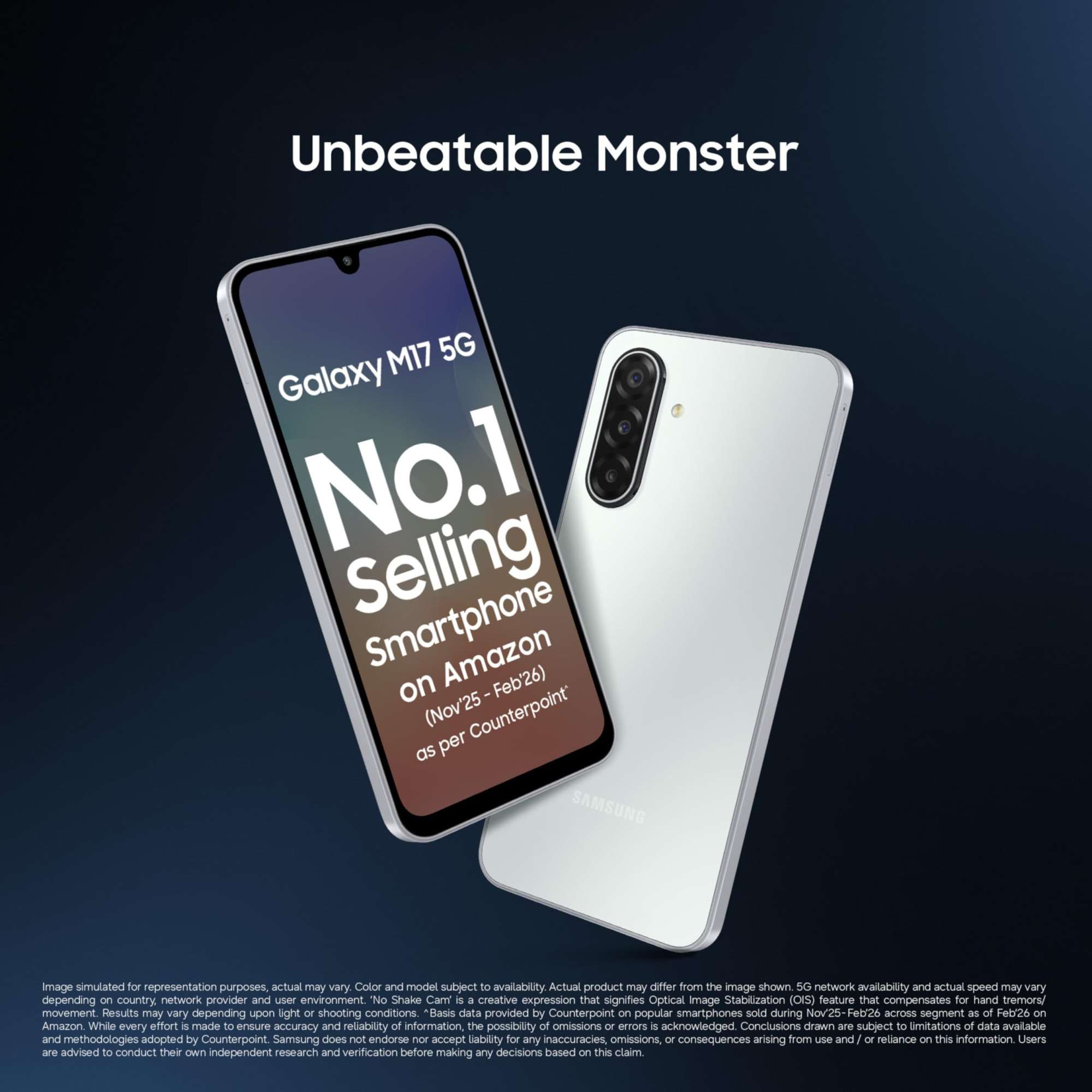 Samsung Galaxy M17 5G 8 GB RAM 128GB Storage Sapphire Black - Product image 2