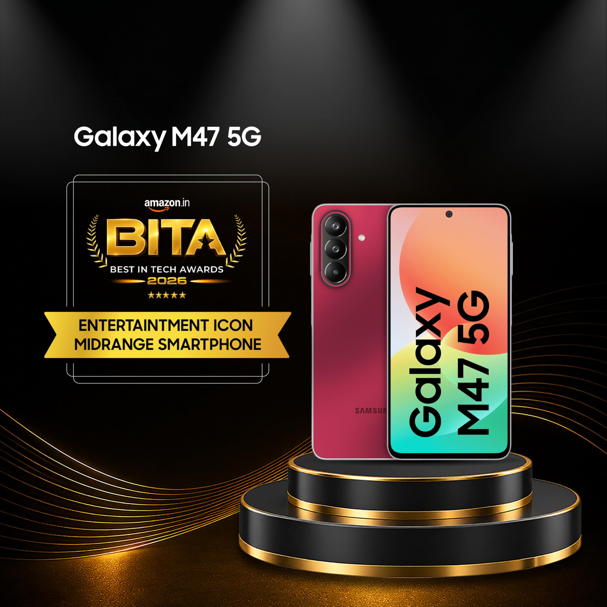 Samsung Galaxy M47 5G 8 GB RAM 128GB Storage Blaze Blue - Product image 4