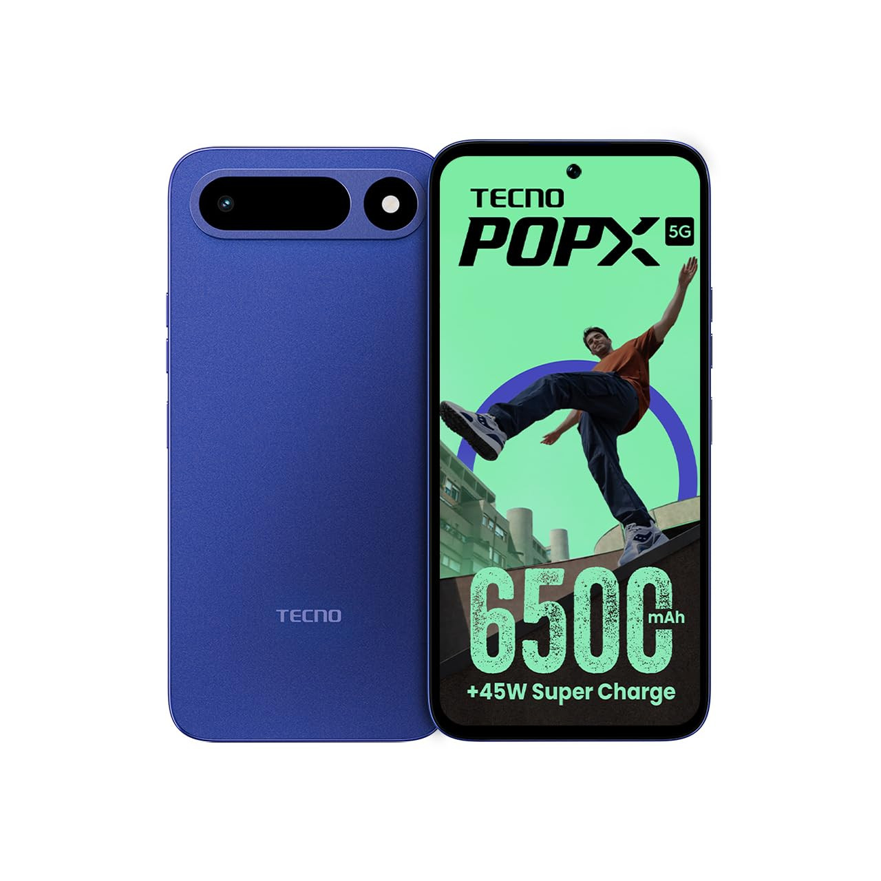 Tecno POP X 5G 6 GB RAM 128GB Storage Midnight Blue - Main image