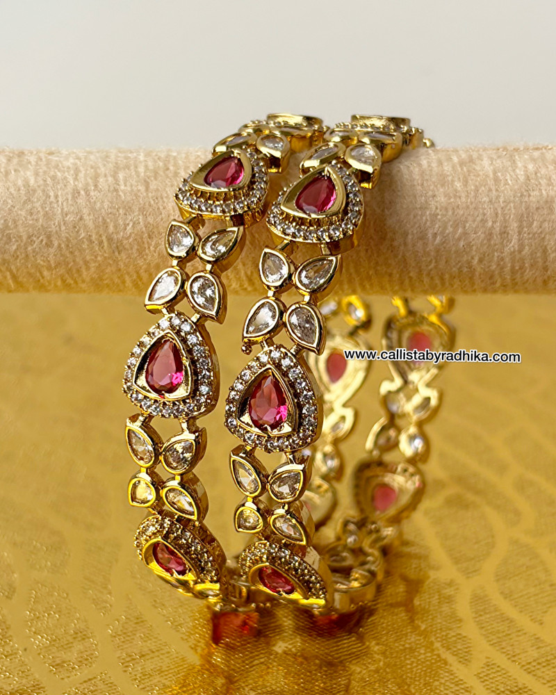 Image of Cherry Red Stone Bangle