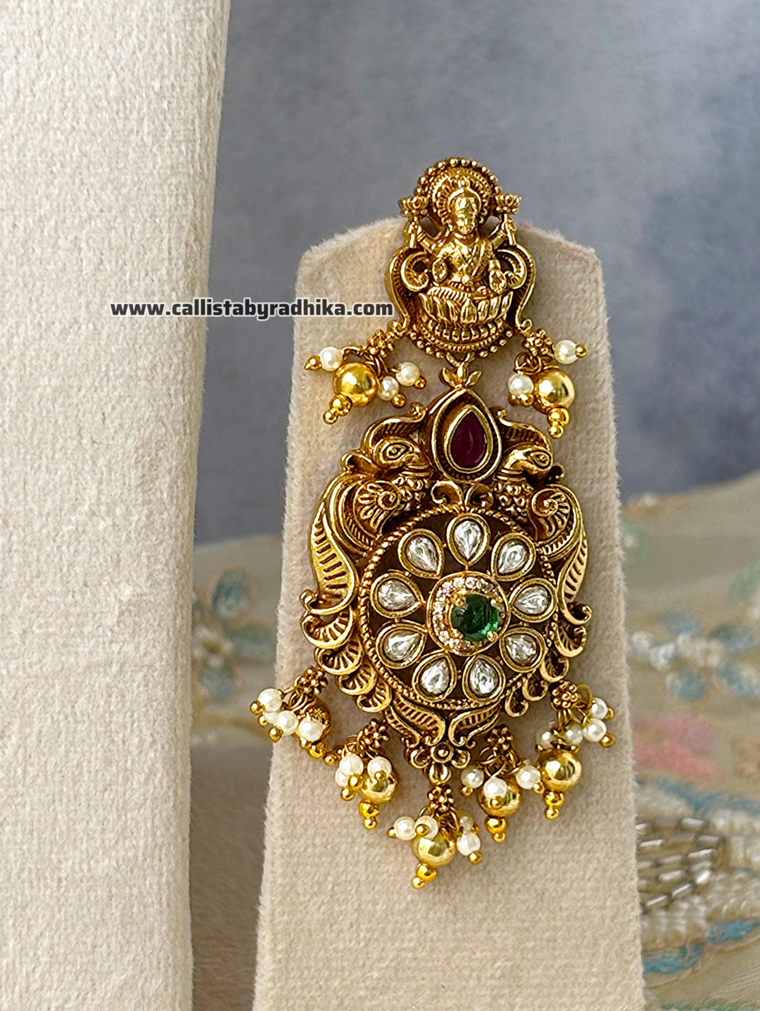 Jadau Nakshi Bridal Neckpiece