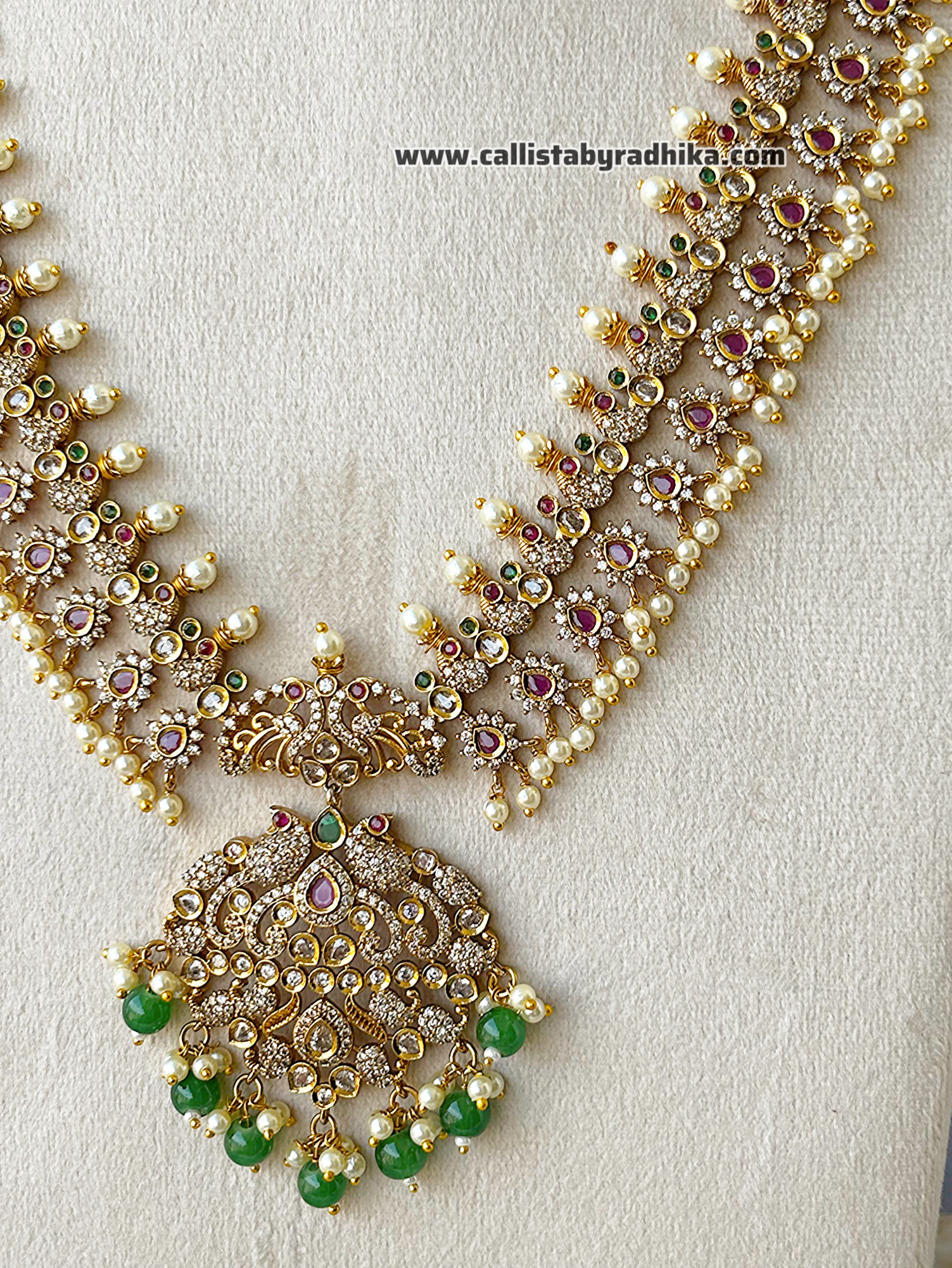 Gold Polish Guttupusalu Long Haaram