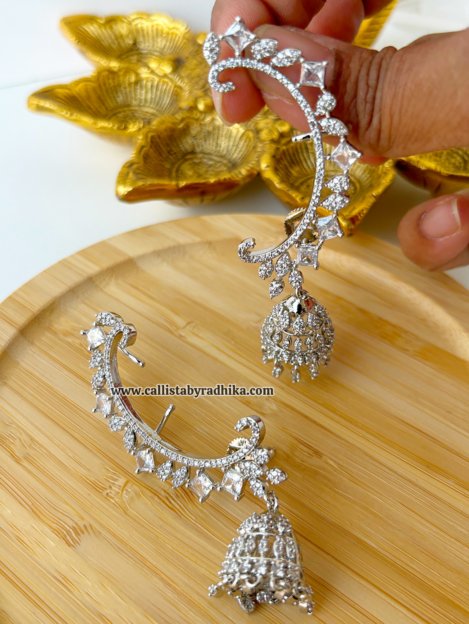 Stone Earcuff Jhumka