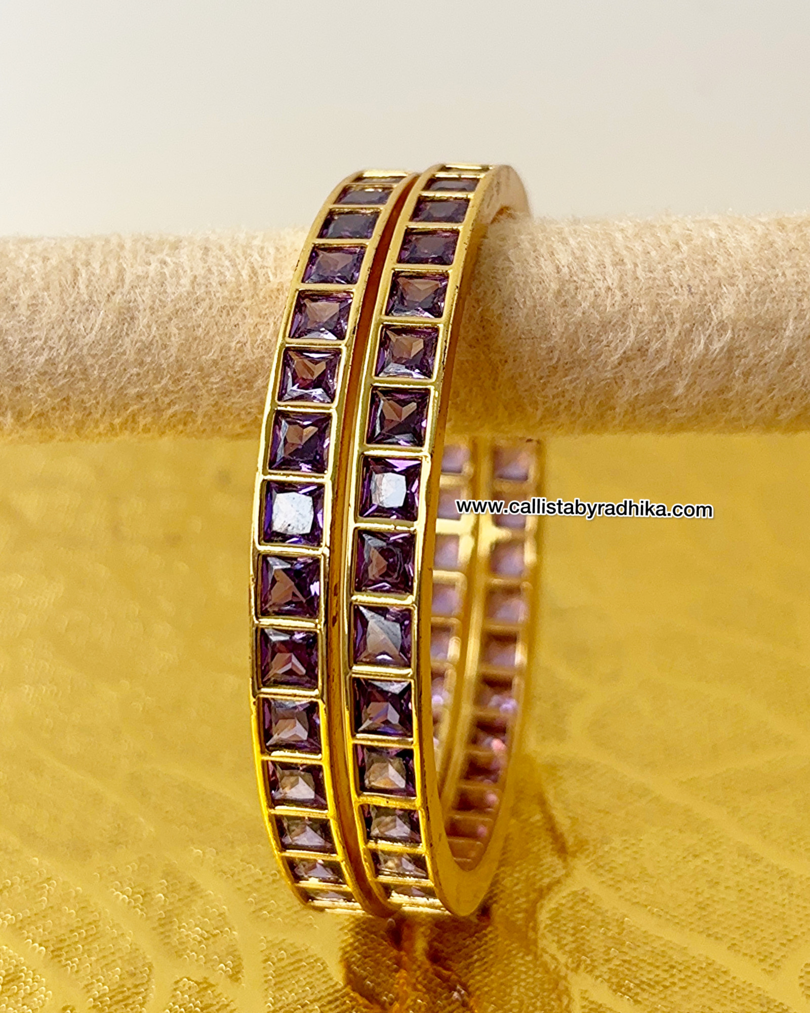 Purple Stone Bangle