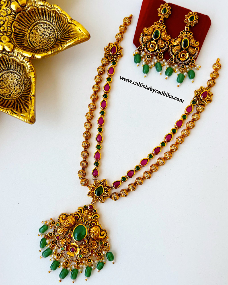 Image of Copper Gold polish 2 Layer Necklace