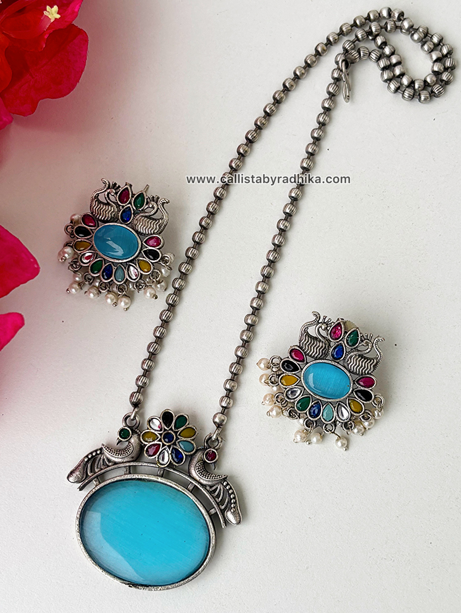 Silver Replica Chain Pendant (10 Colors)