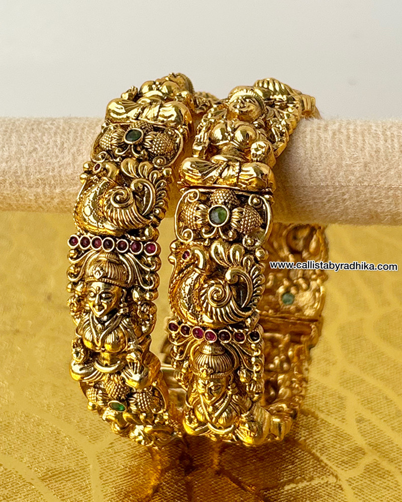 Image of Nakshi Gold Polish Openable Bangle