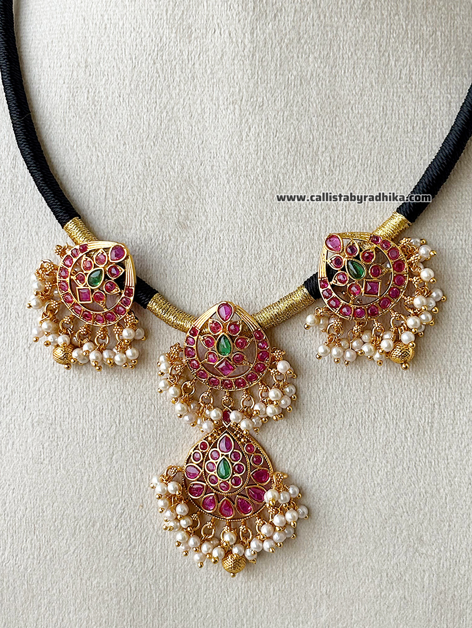 Black Thread Neckpiece