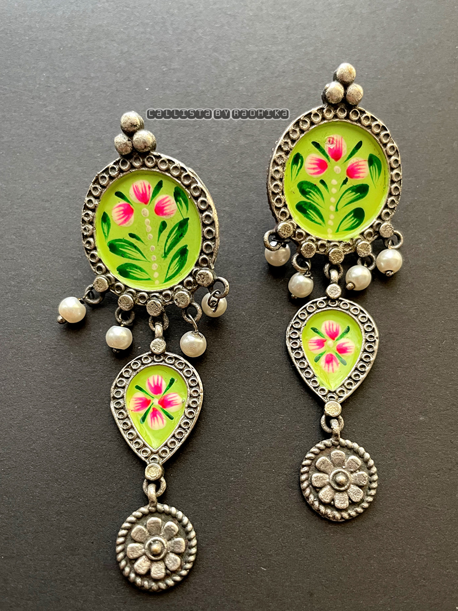 Hand-painted Earrings (HPE-046)