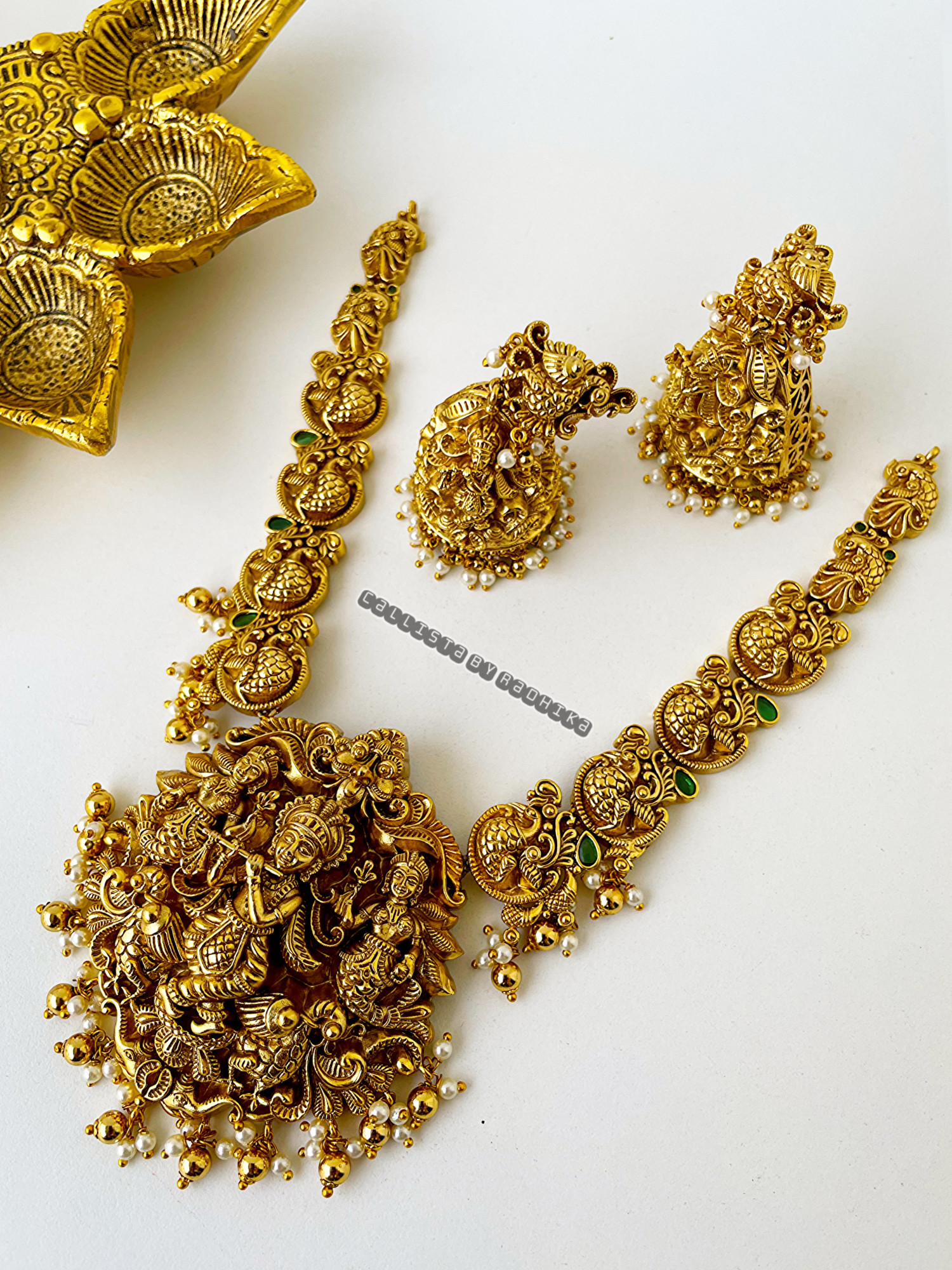 Gold Polish/Temple Neckpiece (GPN-114)