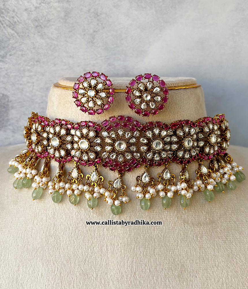 Image of Ruby Moissanite Choker