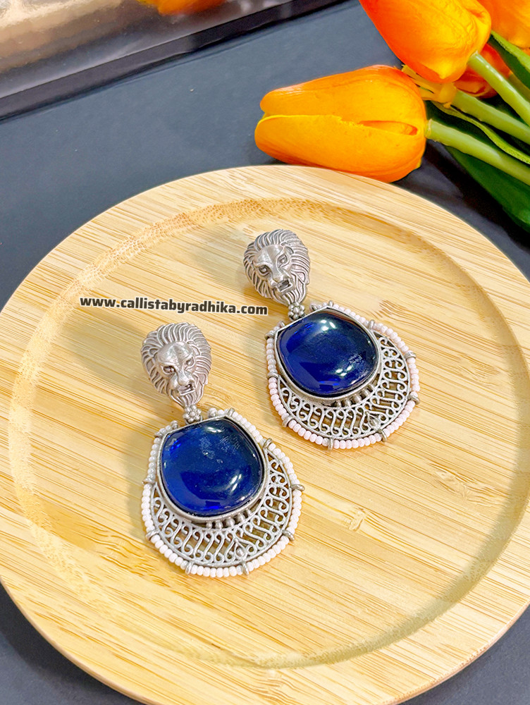Image of Sabyasachi Silver Replica Earring