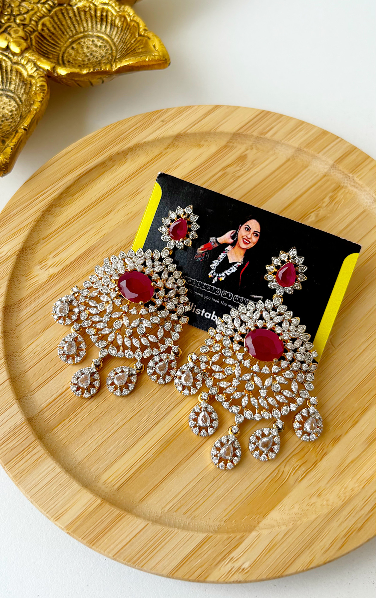 Diamond look-alike Chandbali