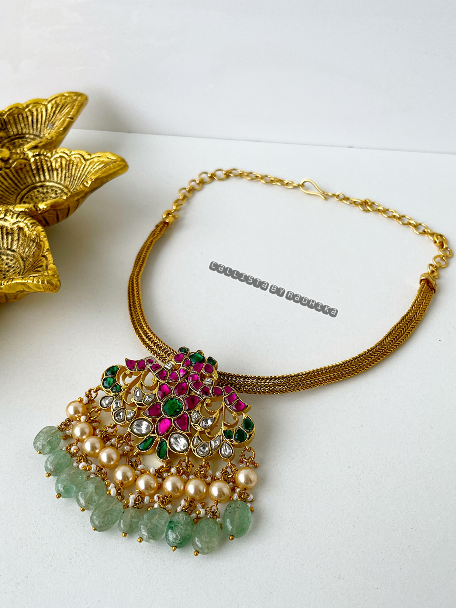 Jadau Kundan Chain Neckpiece (CG-121)