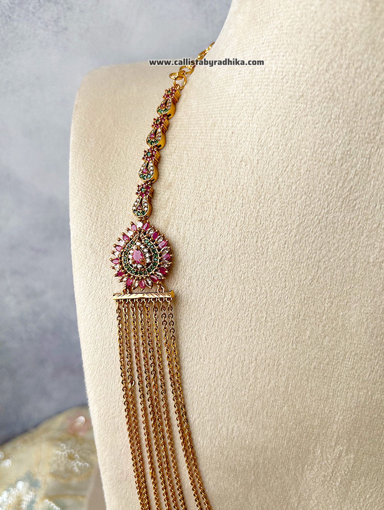 8 Layer Chain Mogappu Necklace